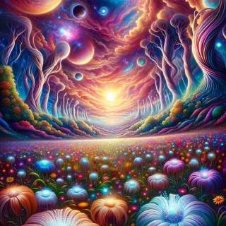 Phone psychedelic wallpaper