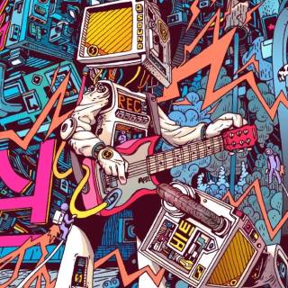 Phone psychedelic wallpaper