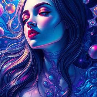 Phone psychedelic wallpaper