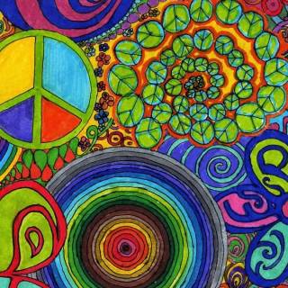 Phone psychedelic wallpaper