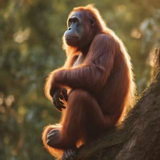 Orangutan iPhone wallpaper
