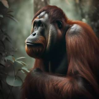 Orangutan iPhone wallpaper
