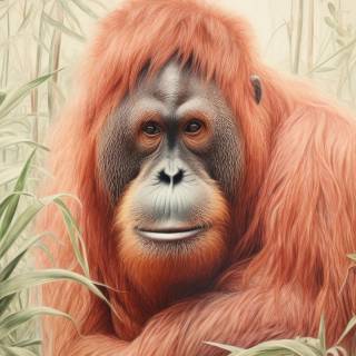 Orangutan iPhone wallpaper
