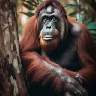 Orangutan iPhone wallpaper
