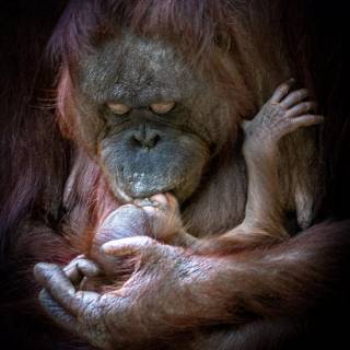 Orangutan iPhone wallpaper