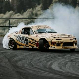 Car drift iPhone wallpaper