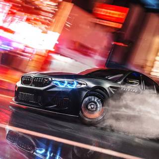 Car drift iPhone wallpaper