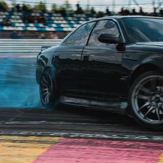 Car drift iPhone wallpaper