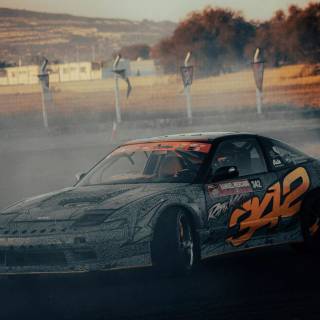 Car drift iPhone wallpaper