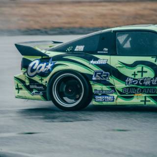 Car drift iPhone wallpaper