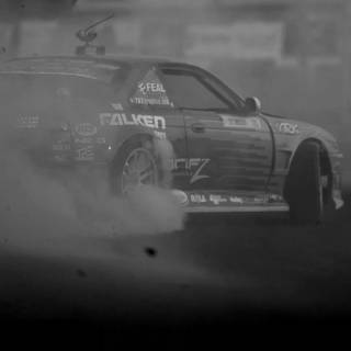 Car drift iPhone wallpaper