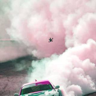 Car drift iPhone wallpaper