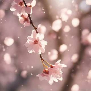 Cherry tree iPhone wallpaper