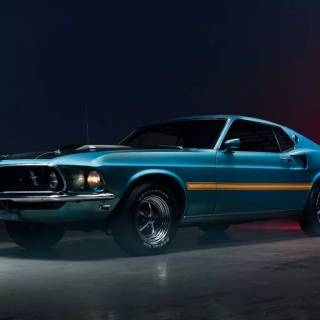 1969 Mustang phone wallpaper