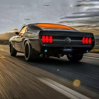 1969 Mustang phone wallpaper