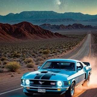 1969 Mustang phone wallpaper