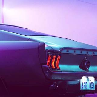 1969 Mustang phone wallpaper