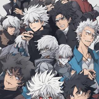 Anime group iPhone wallpaper