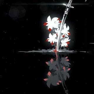 Black and white phone anime wallpaper