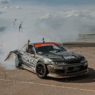 Cars drifting phone wallpaper