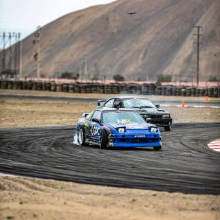 Cars drifting phone wallpaper