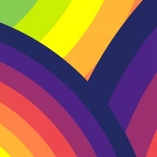 iPhone 12 Pro rainbow wallpaper