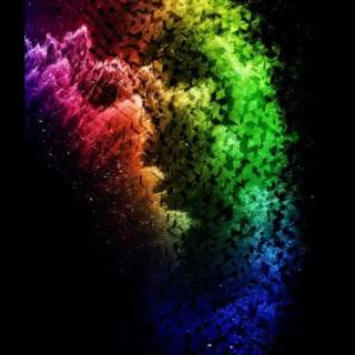 iPhone 12 Pro rainbow wallpaper