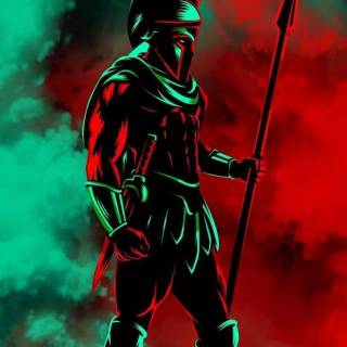 iPhone warrior wallpaper