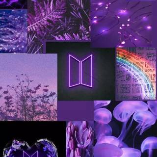 BTS purple phone wallpaper