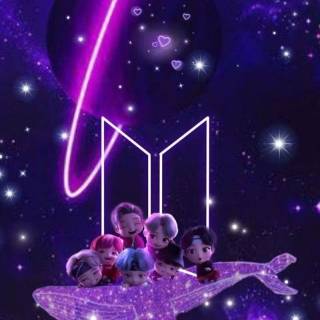 BTS purple phone wallpaper