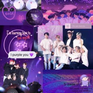 BTS purple phone wallpaper