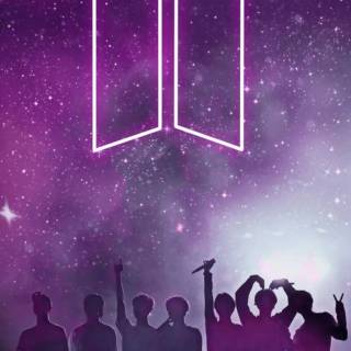 BTS purple phone wallpaper