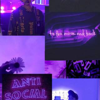BTS purple phone wallpaper