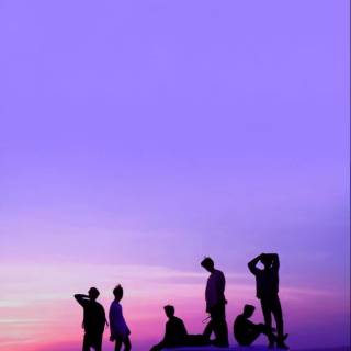 BTS purple phone wallpaper
