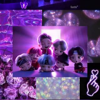 BTS purple phone wallpaper