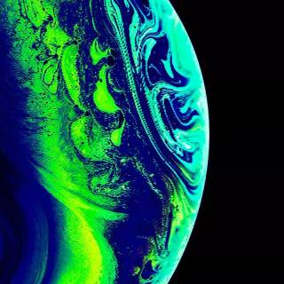 iPhone X green wallpaper