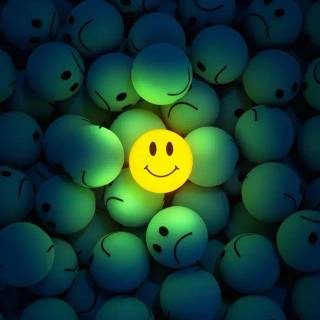 Smiley face iPhone wallpaper