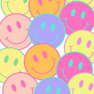 Smiley face iPhone wallpaper
