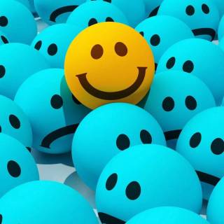 Smiley face iPhone wallpaper
