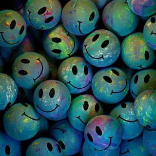 Smiley face iPhone wallpaper