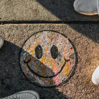 Smiley face iPhone wallpaper