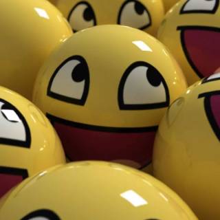 Smiley face iPhone wallpaper