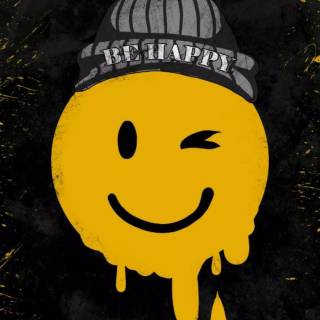 Smiley face iPhone wallpaper