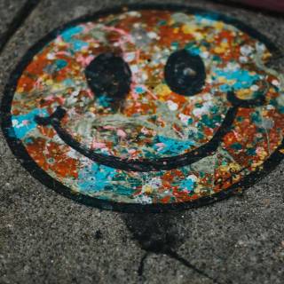 Smiley face iPhone wallpaper