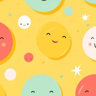 Smiley face iPhone wallpaper