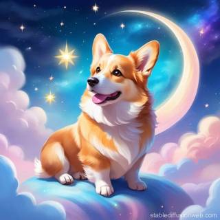 AI corgi wallpaper