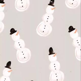 Preppy snowman wallpaper