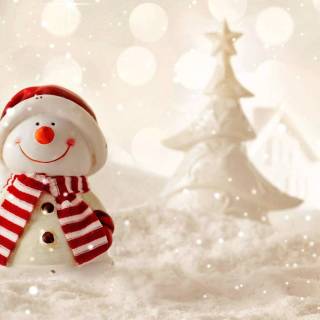 Preppy snowman wallpaper