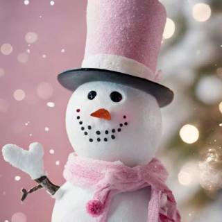 Preppy snowman wallpaper