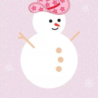 Preppy snowman wallpaper